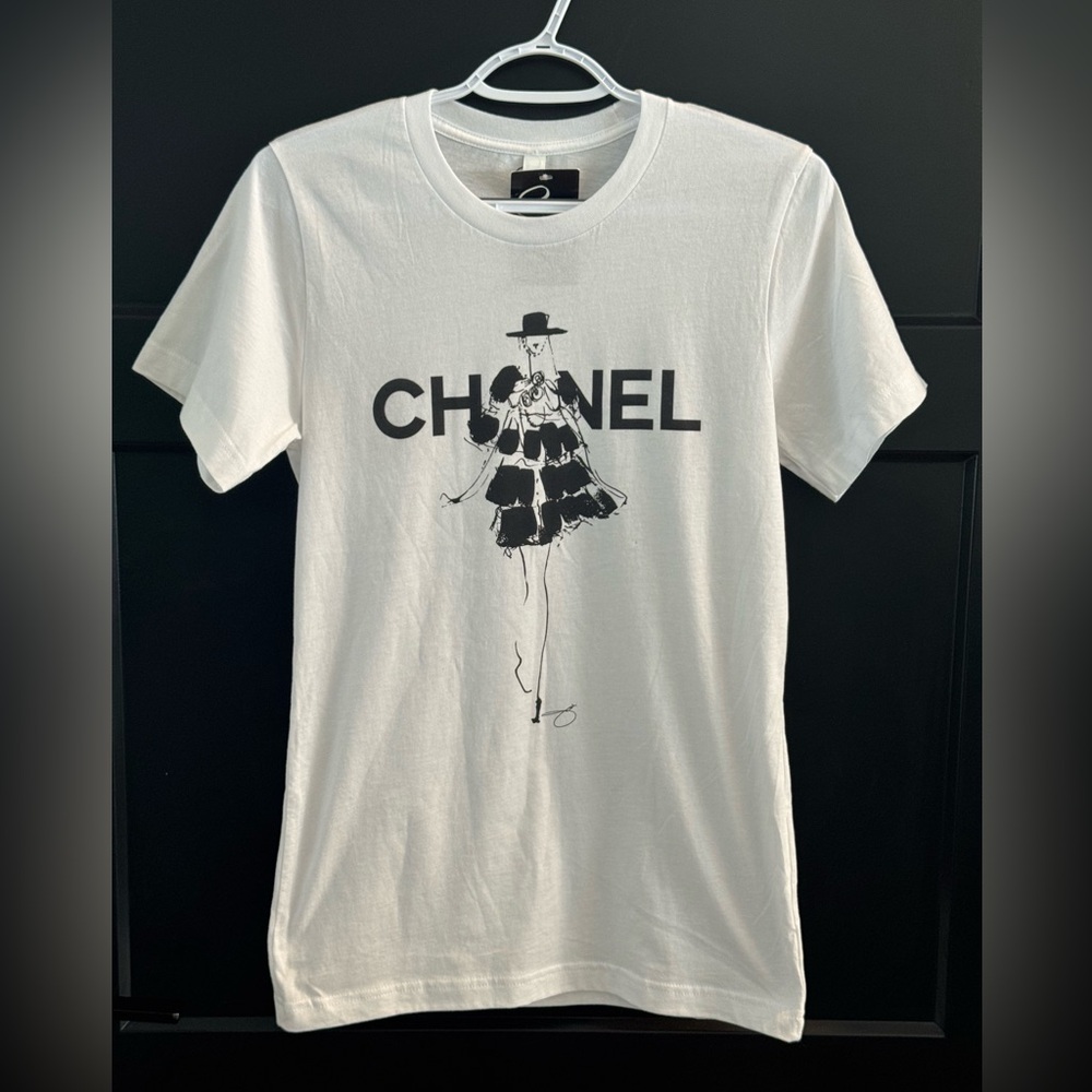 "Inspired" White Short Sleeve Tee with Graphic